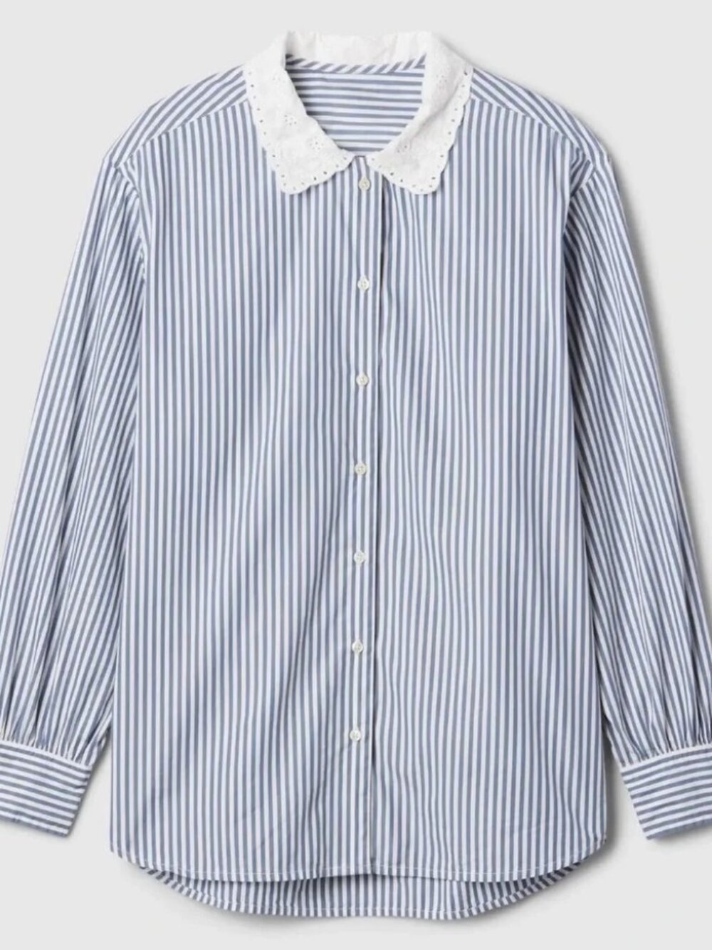 Gap × DÔEN Organic Cotton Eyelet Big Shirt